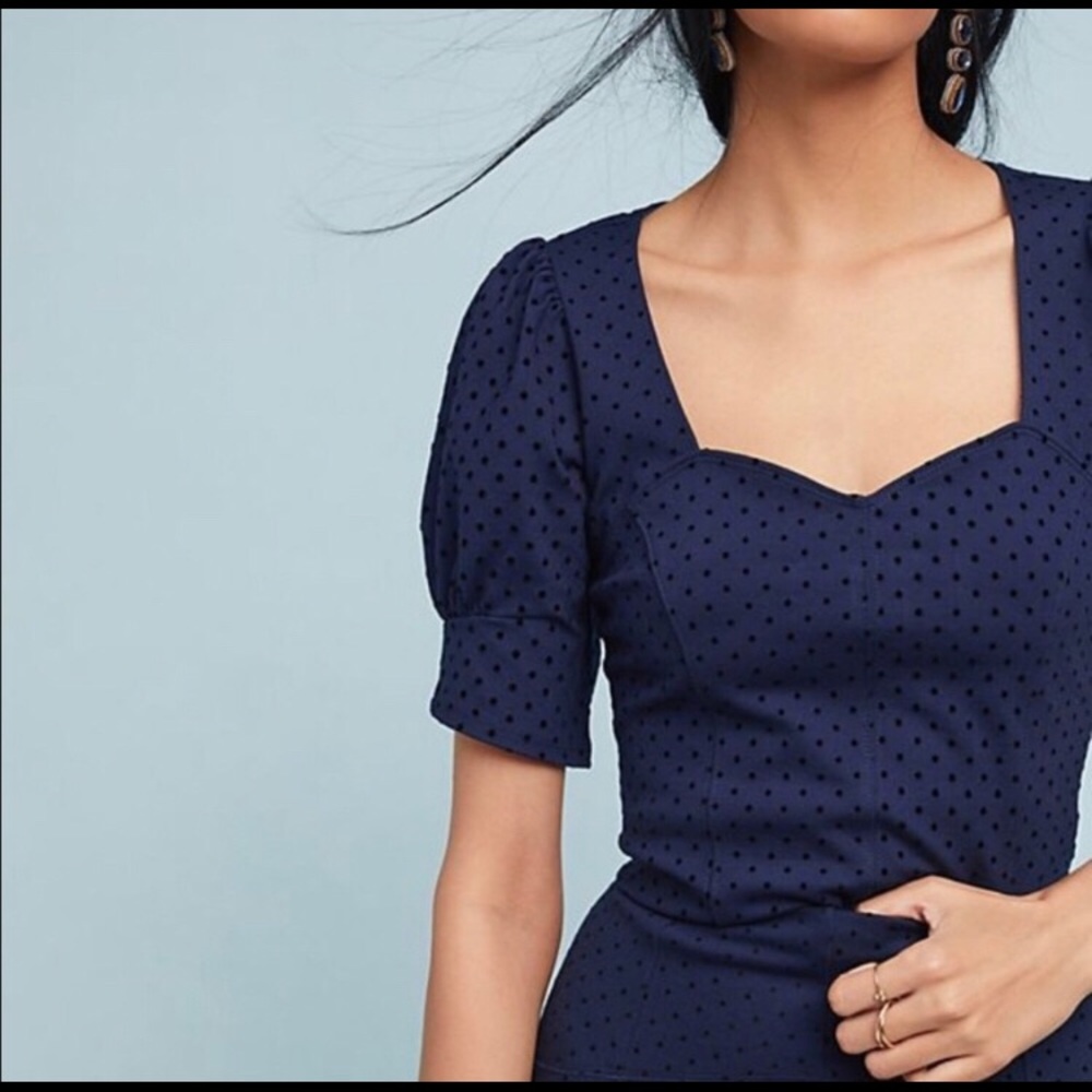 Anthropologie Maeve Sweetheart Neckline Shirt